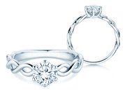 Solitärring Evoke in 9K Weißgold mit Diamant 1,00ct