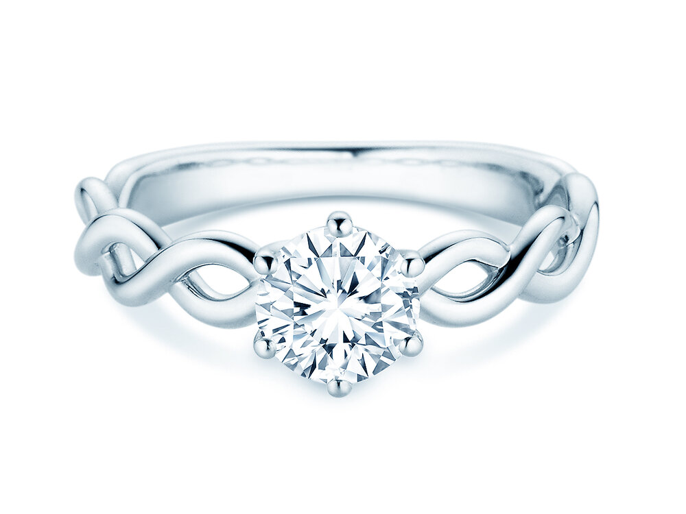 Solitärring Evoke in 14K Weißgold mit Diamant 1,50ct G/SI