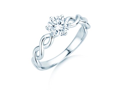 Solitärring Evoke in 9K Weißgold mit Diamant 1,00ct