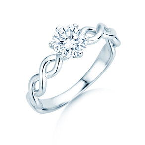 Solitärring Evoke in 9K Weißgold mit Diamant 1,00ct