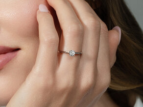 Solitärring Heaven 4 in 9K Weißgold mit Diamant 0,50ct