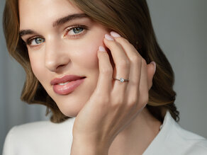Solitärring Heaven 4 in 9K Weißgold mit Diamant 0,50ct