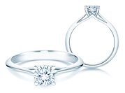 Solitärring Heaven 4 in 9K Weißgold mit Diamant 0,75ct