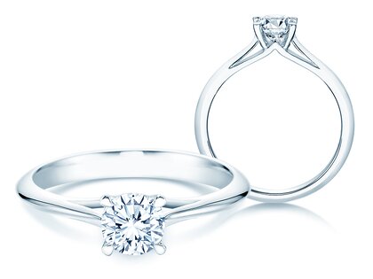 Solitärring Heaven 4 in 9K Weißgold mit Diamant 0,75ct