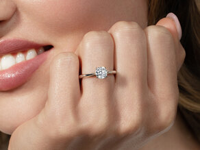 Solitärring Heaven 4 in 9K Weißgold mit Diamant 1,00ct