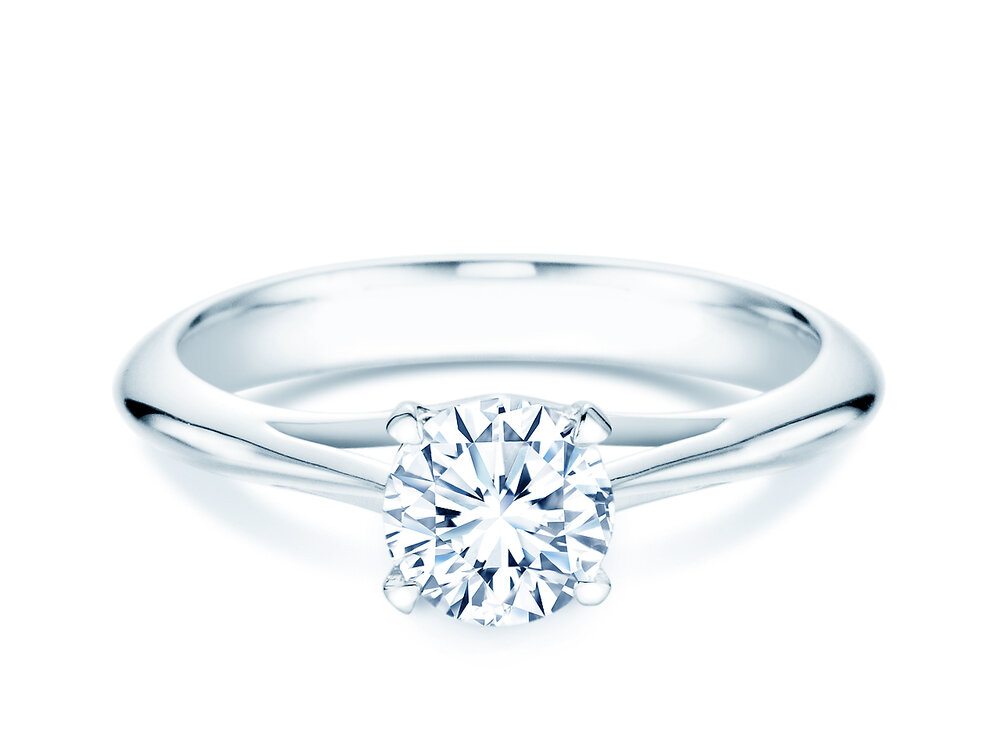 Solitärring Heaven 4 in 14K Weißgold mit Diamant 3,00ct G/SI