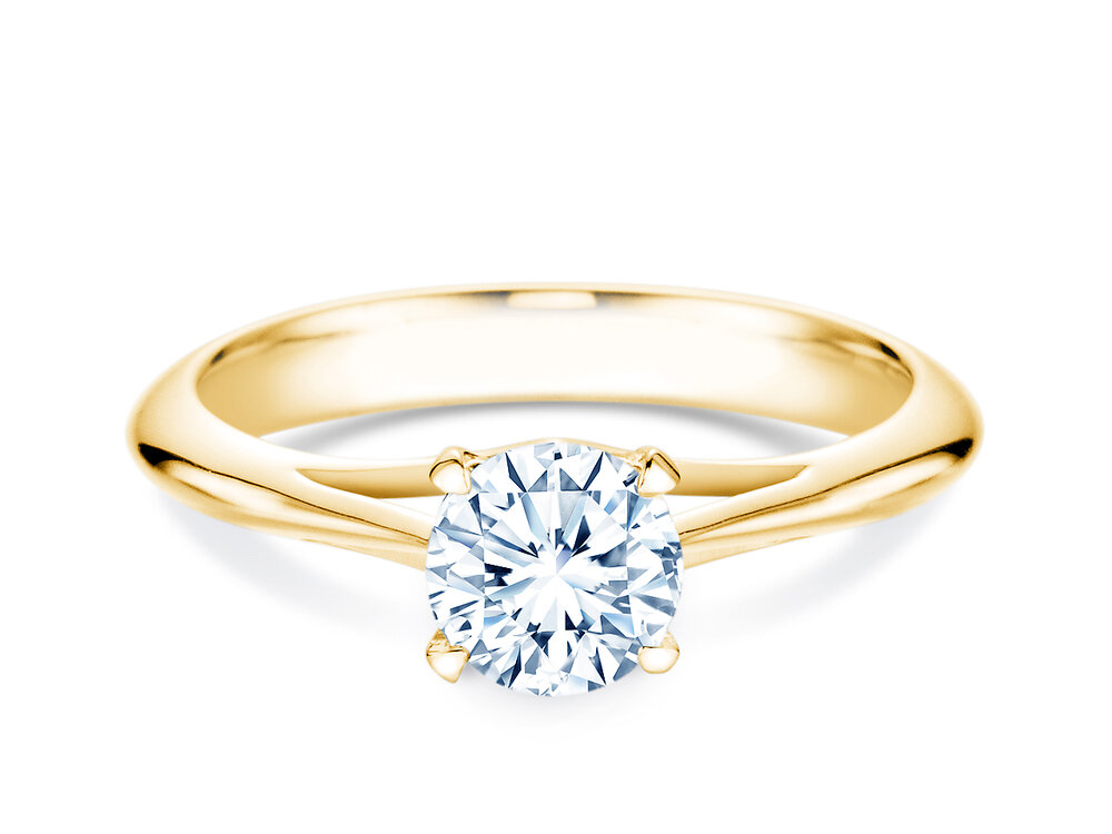 Solitärring Heaven 4 in 18K Gelbgold mit Diamant 3,00ct G/SI
