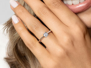 Solitärring Heaven 4 in 9K Weißgold mit Diamant 0,50ct