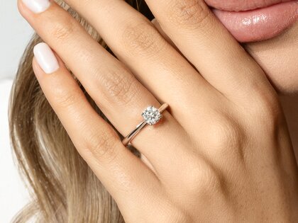 Solitärring Heaven 4 in 9K Weißgold mit Diamant 0,75ct