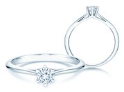 Solitärring Heaven 6 in 9K Weißgold mit Diamant 0,25ct