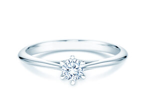 Solitärring Heaven 6 in 9K Weißgold mit Diamant 0,25ct