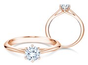 Solitärring Heaven 6 in Roségold