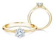 Solitärring Heaven 6 in Gelbgold