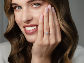 Solitärring Heaven 6 in 9K Weißgold mit Diamant 0,75ct