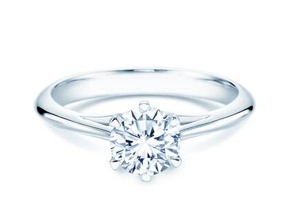 Solitärring Heaven 6 in 9K Weißgold mit Diamant 1,00ct