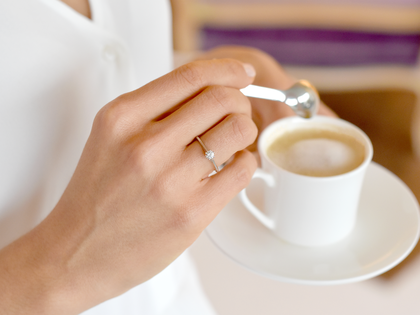 Ring Heaven 6 in 9K Weißgold mit Labordiamant 0,25ct