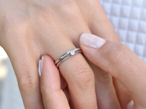 Ring Heaven 6 in 9K Weißgold mit Labordiamant 0,25ct