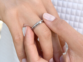 Solitärring Heaven 6 in 9K Weißgold mit Diamant 0,25ct