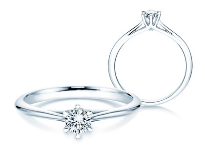 Ring Heaven 6 in 9K Weißgold mit Labordiamant 0,25ct