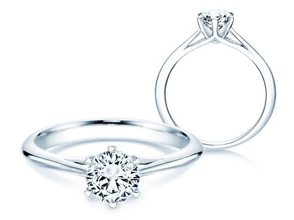 Ring Heaven 6 in 9K Weißgold mit Labordiamant 0,75ct