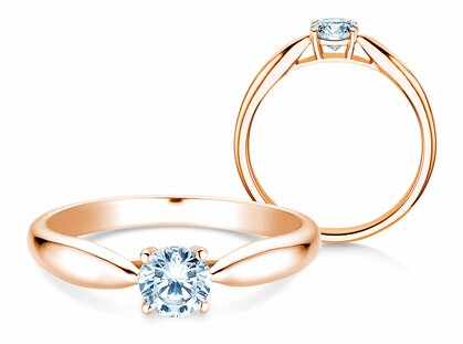 Solitärring Joy in Roségold