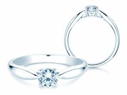 Solitärring Joy in 14K Weißgold mit Diamant 0,25ct