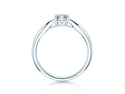 Solitärring Joy in 9K Weißgold mit Diamant 0,25ct