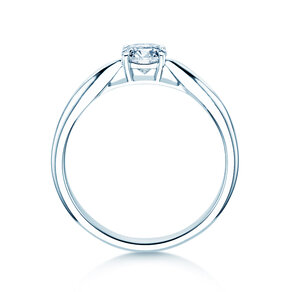 Solitärring Joy in 9K Weißgold mit Diamant 0,25ct