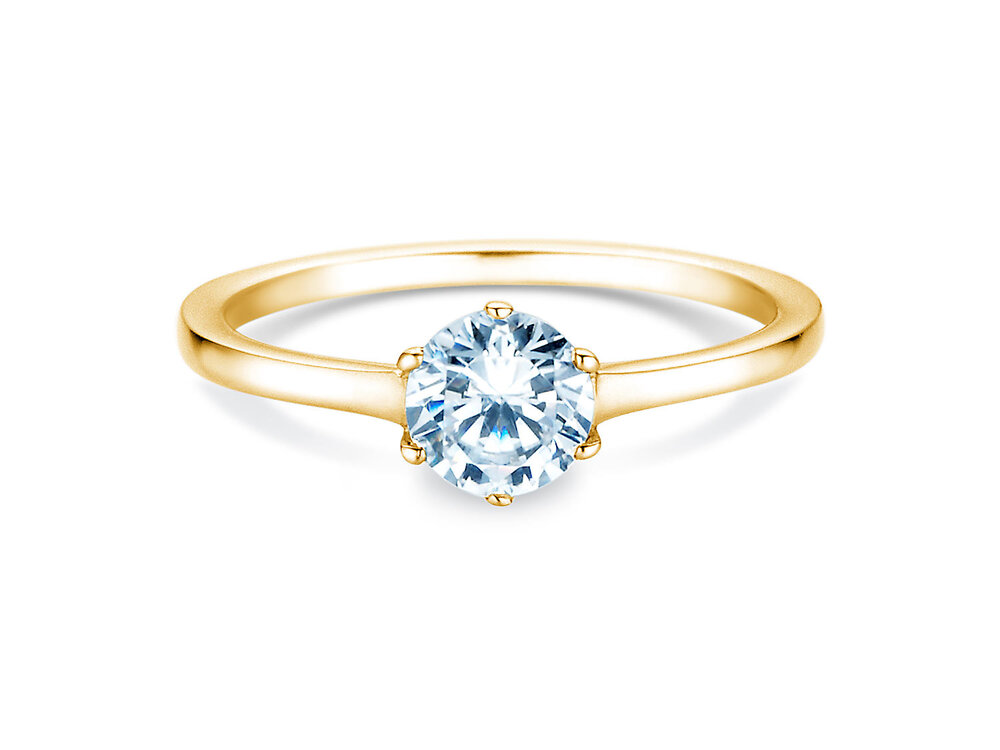Solitärring Madison in Gelbgold