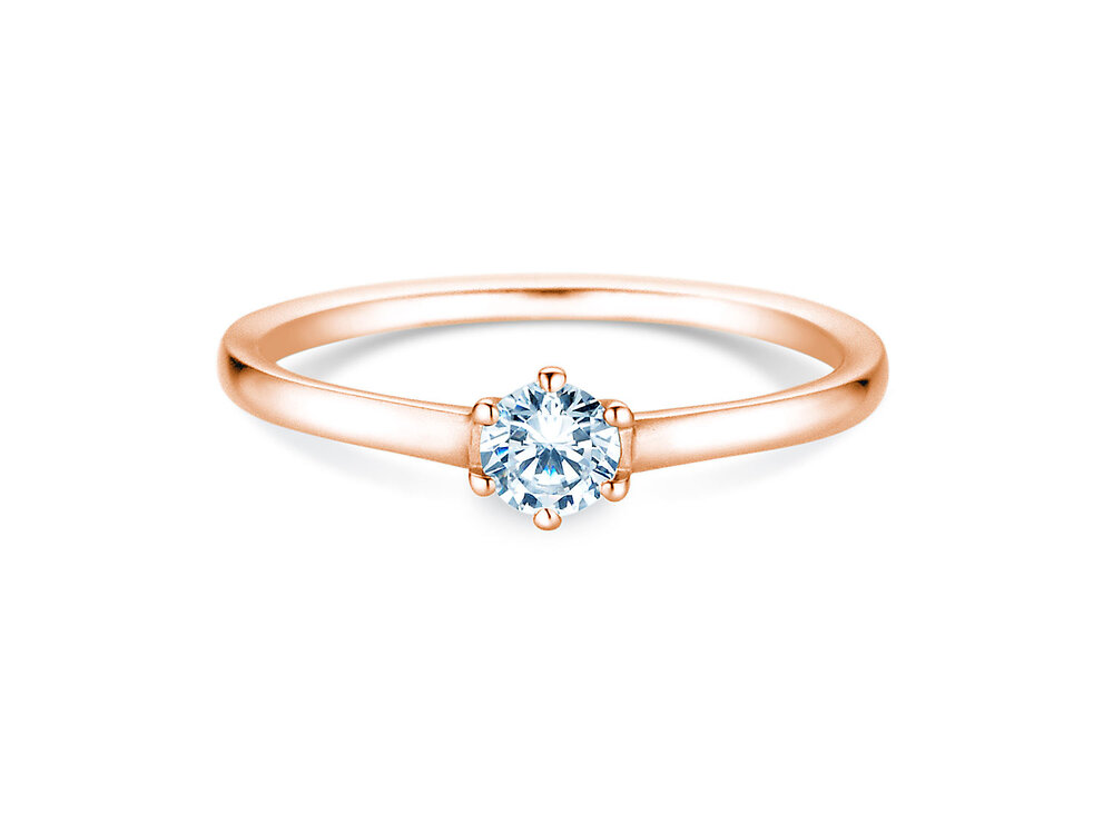 Solitärring Madison in Roségold