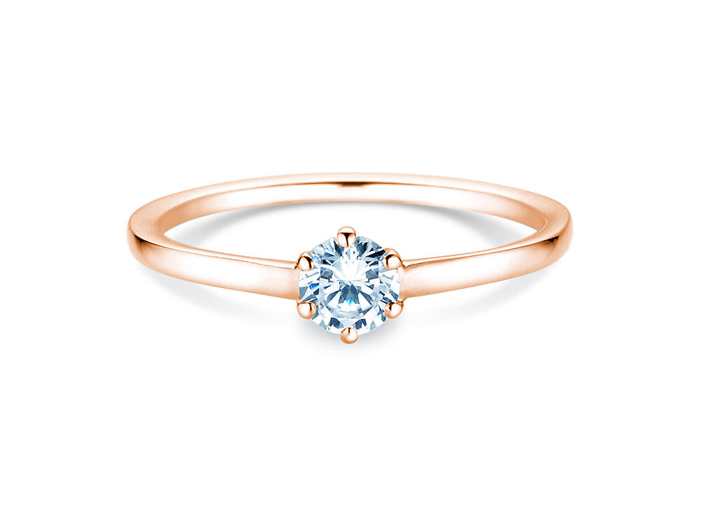 Solitärring Madison in Roségold