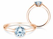 Solitärring Madison in Roségold