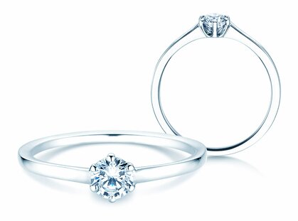 Solitärring Madison in 14K Weißgold mit Diamant 0,25ct