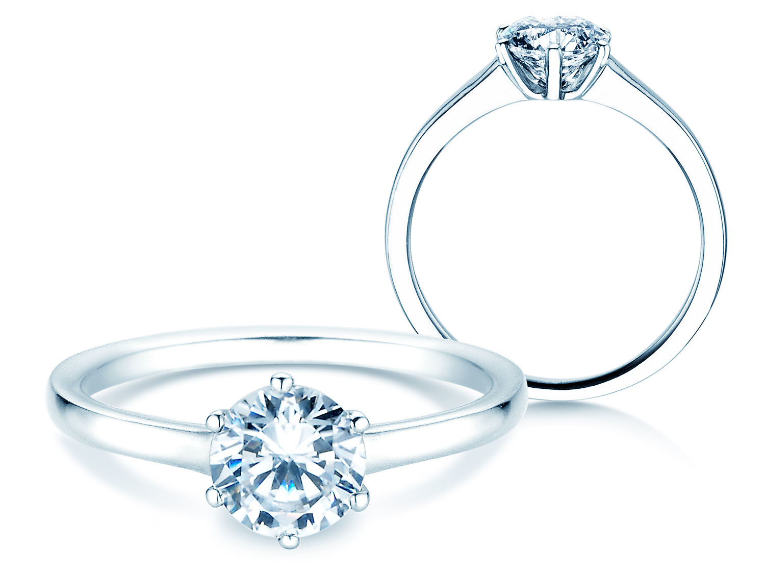 Solitärring Madison in Platin 950/- mit Diamant 1,50ct D/IF