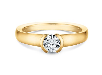 Solitärring Magic Diamond Big in 14K Gelbgold mit Diamant 0,50ct