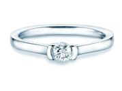 Solitärring Magic Diamond Small in 18K Weißgold mit Diamant 0,25ct