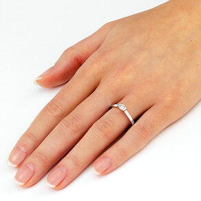 Solitärring Magic Diamond Small in Silber 925/- mit Diamant 0,25ct