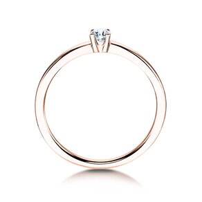 Solitärring Modern Petite in Roségold