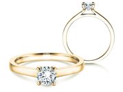 Solitärring Modern in Gelbgold