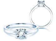 Solitärring Modern in 9K Weißgold mit Diamant 0,50ct