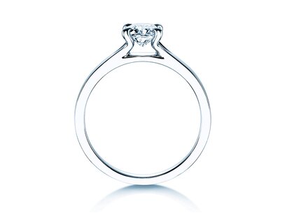 Solitärring Modern in 9K Weißgold mit Diamant 1,00ct