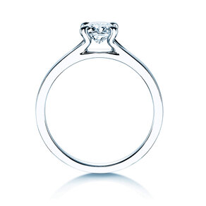 Solitärring Modern in 9K Weißgold mit Diamant 1,00ct
