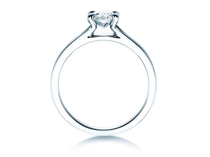 Solitärring Modern in 9K Weißgold mit Diamant 0,75ct