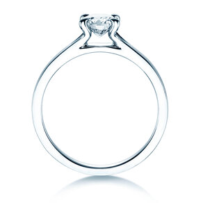 Solitärring Modern in 9K Weißgold mit Diamant 0,75ct