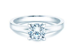 Solitärring Modern in 9K Weißgold mit Diamant 1,00ct