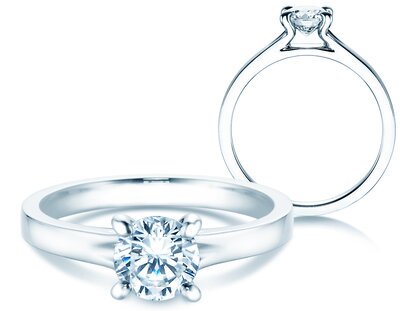 Solitärring Modern in Platin 950/- mit Diamant 1,00ct G/IF