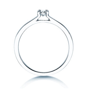 Solitärring Modern in Silber