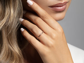 Solitärring Promise Petite in Silber