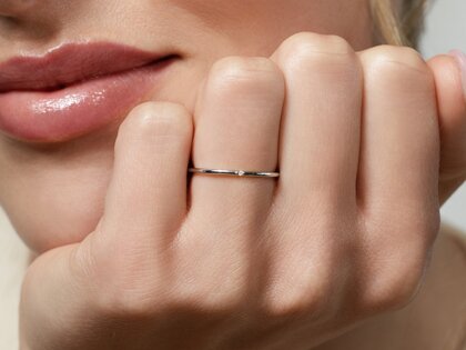 Solitärring Promise Petite in Silber