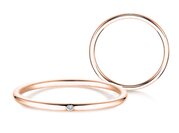 Solitärring Promise Petite in 14K Roségold mit Diamant 0,005ct G/SI